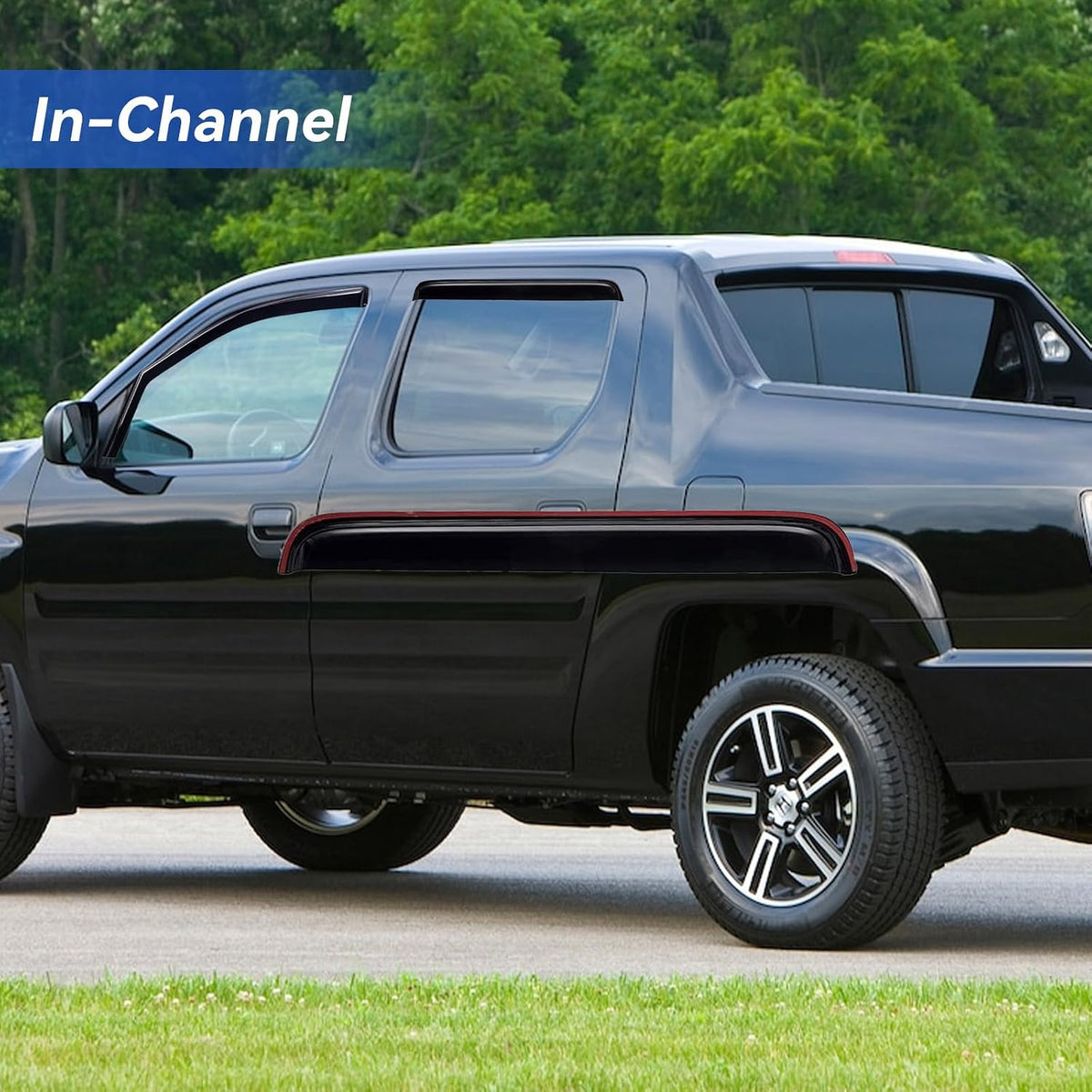 in-Channel Window Visors Rain Guards for 2006-2014 Honda Ridgeline